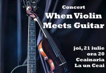 Concert: When Violin meets Guitar, joi, 21 iulie, la Ceainăria La un Ceai