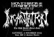 Incantation live la Bucuresti in Fabrica Club, pe 6 noiembrie