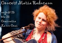 Concert: Maria Răducanu, joi, 25 august, la Ceainăria La un Ceai