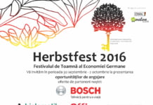 Festivalul de Toamnă al Economiei Germane-Herbstfest 2016 începe mâine în Piața Unirii din Cluj-Napoca
