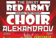 Corul Armatei Rosii Alexandrov concerteaza si la Constanta, pe 8 octombrie!