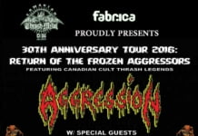 Romanian Thrash Metal Club si Club Fabrica va invita pe 13 noiembrie la o seara alaturi de trupa Aggression