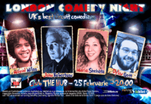 Comedianti din Marea Britanie vin la Bucuresti: “London Comedy Night” pe 25 februarie la The Hub