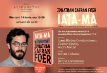 Lansare de carte: “Iată-mă” de Jonathan Safran Foer – miercuri, 14 iunie, la Librăria Humanitas de la Cişmigiu