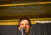 Concert Maximilian Muntean – “I’ve got the world on a string”, pe 7 septembrie la ceainăria GreenTea