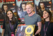 Universal Music Romania i-a acordat discul de aur lui Sting pentru vanzarile albumului “57th & 9th” in Romania