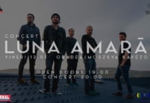 LUNA AMARĂ pentru prima dată la Moskva Cafe, Oradea