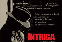 Medeea Marinescu şi Şerban Pavlu în thriller-ul poliţist “Intriga”, la Teatrul Avangardia