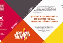 România Tradițiilor Creative ne invită la conferința “Școala de trecut – educație nouă, teme de când lumea”