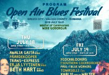 Open Air Blues Festival Brezoi 2019 – Programul pe zile