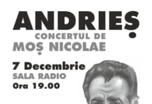 Alexandru Andries revine cu un concert special de Mos Nicolae