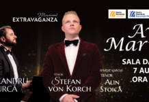Tenorul ALIN STOICA este invitat special în concertul AVE MARIA alături de tenorul ŞTEFAN von KORCH şi pianistul ALEXANDRU BURCĂ pe 7 August la Sala Dalles