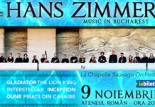 CONCERTUL “HANS ZIMMER’S MUSIC IN BUCHAREST BY LA CHAPELLE SAUVAGE ORCHESTRA” DIN DATA DE 9 NOIEMBRIE, ORA 20.00, ESTE SOLD OUT