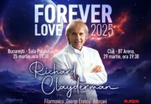 Celebrul pianist Richard Clayderman revine în România, pentru două concerte memorabile: Bucureşti 25 martie şi Cluj-Napoca 29 martie