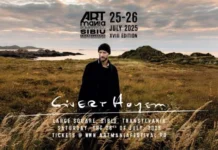 Sivert Høyem pe scena ARTmania 2025, în Piața Mare din Sibiu