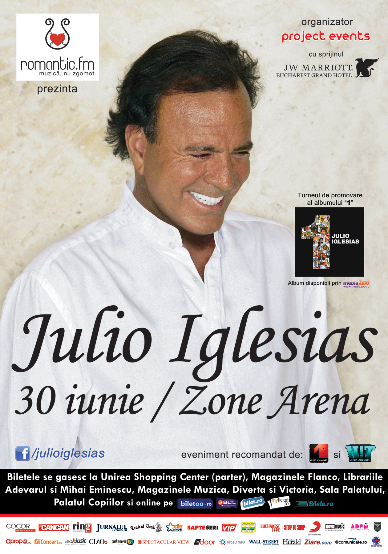 Julio Iglesias a făcut show la Bucureşti