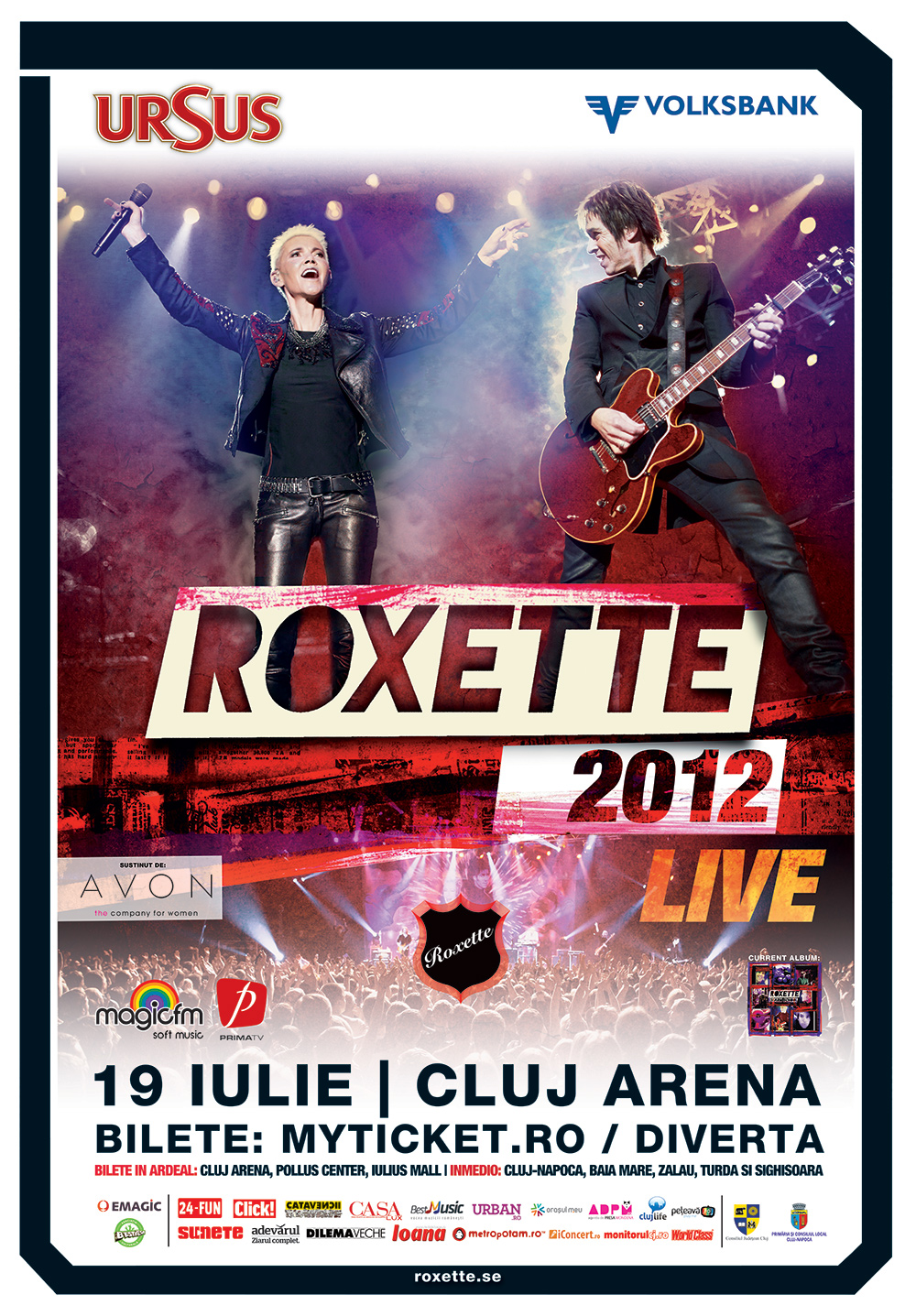 Concertul Roxette, peste 20.000 de oameni sunt asteptati maine la Cluj Arena