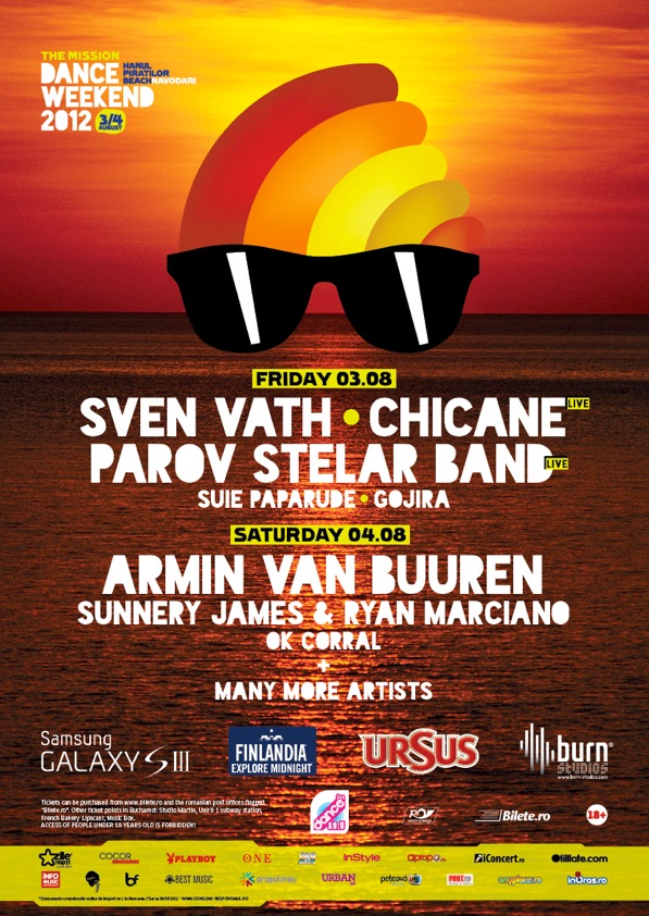 Între 3 şi 4 august 2012, The Mission Dance Weekend, se întoarce în Năvodari pe Plaja Hanul Piratilor
