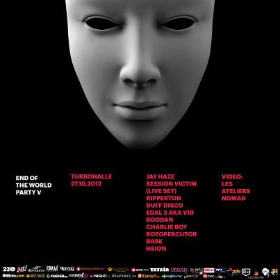 Petrecere de Haloween in Turbohalle: The End Of The World Party editia a V-a