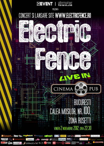 Concert Electric Fence @ Cinema Pub Bucuresti