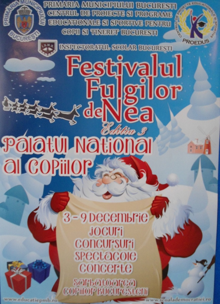 Festivalul Fulgilor de Nea – editia a 3-a, 3-9 dec.2012