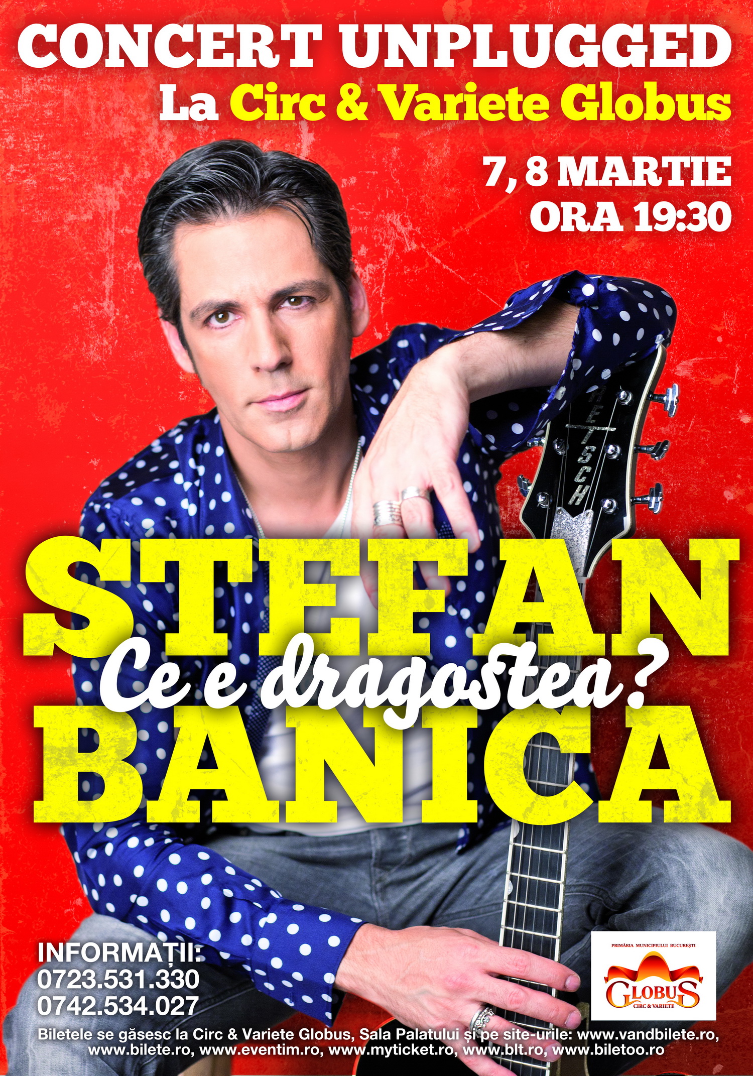 Stefan Banica - afis  unplugged - Ce e dragostea