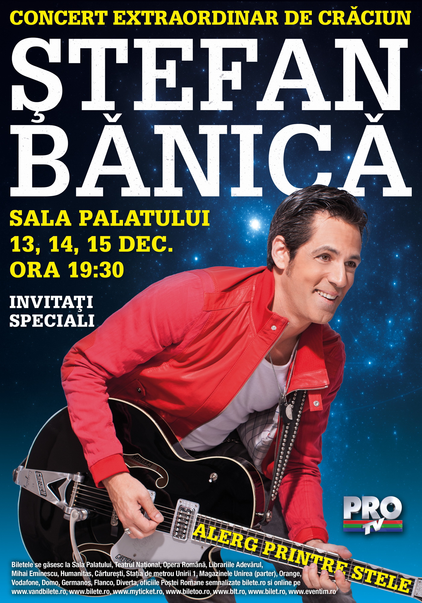 CONCERT: STEFAN BANICA -“ALERG PRINTRE STELE”