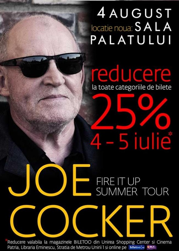 Prinde ultima promotie la concertul JOE COCKER!