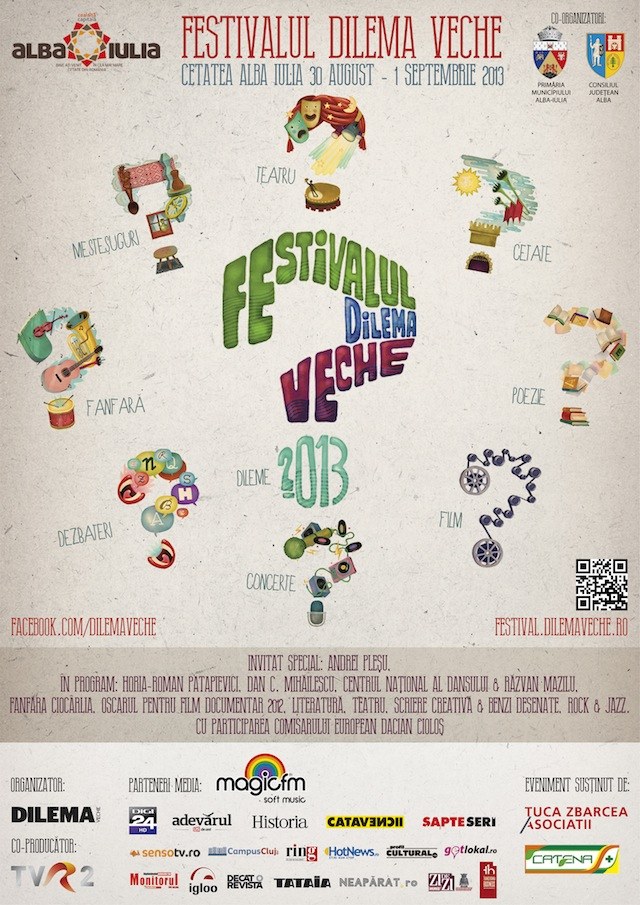 Festivalul Dilema Veche la Alba Iulia, 30 august – 1 septembrie Festival Dilema Veche Alba Iulia