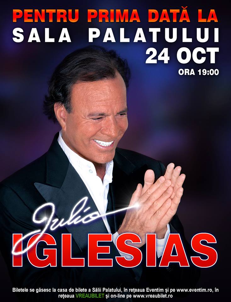 Julio Iglesias revine la Bucuresti julio iglesias sala palatului