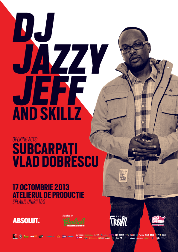 CONCURS: Castiga o invitatie simpla la concertul DJ Jazzy Jeff