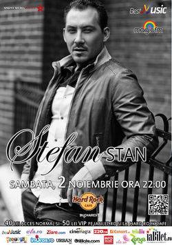 Stefan Stan concerteaza in Hard Rock Cafe
