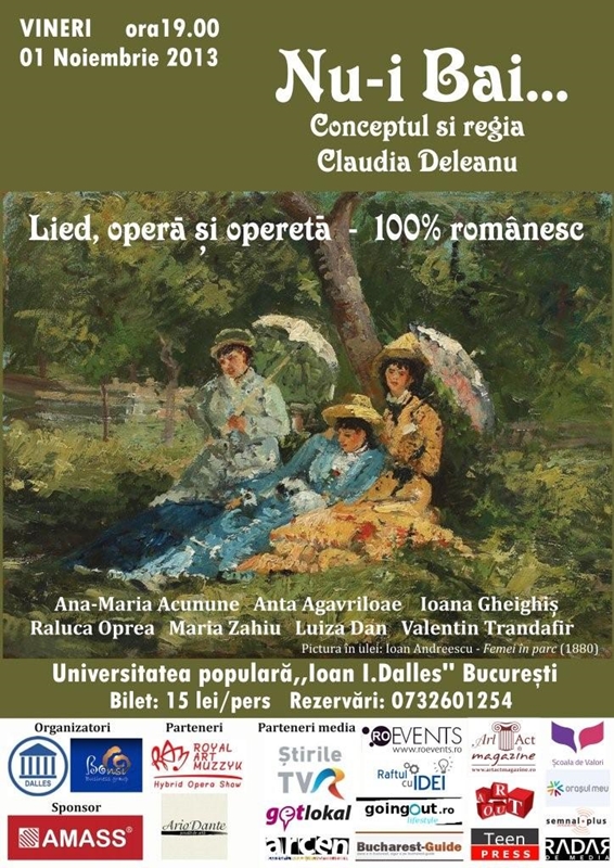 Sarbatoarea muzicii clasice romanesti- “NU-I BAI…”