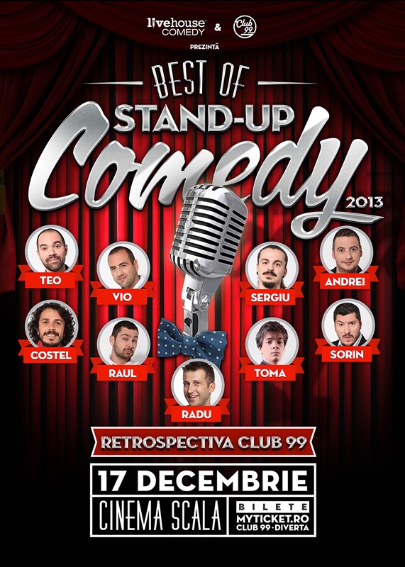Maraton al umorului inainte de Craciun, la Cinema Scala
