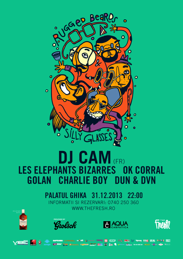 Revelion cu Les Elephants Bizarres, OK Corral, Charlie Boy, Dun & Dvn la Palatul Ghika