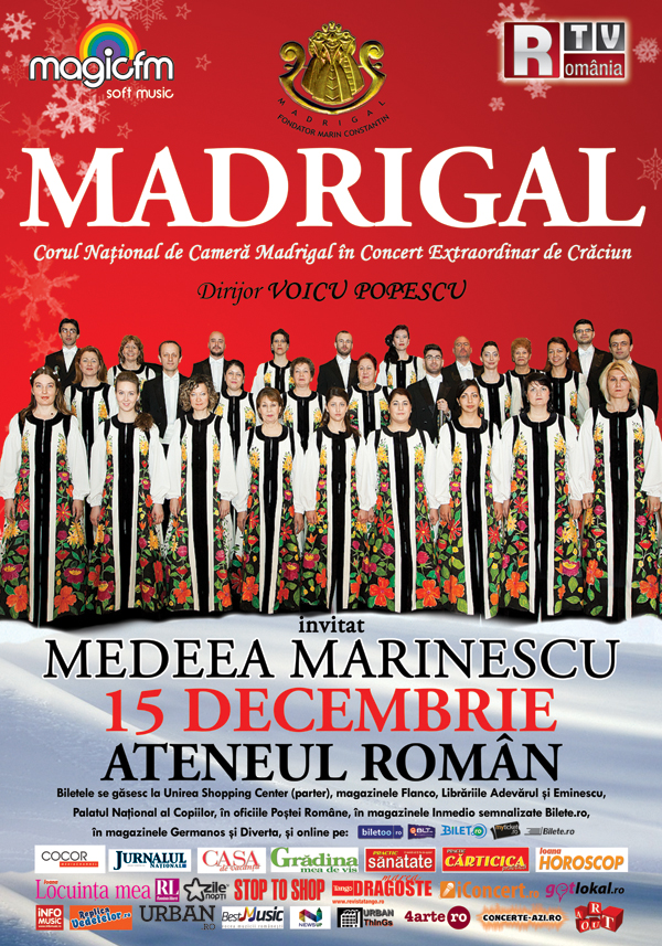 MEDEEA MARINESCU – pe scena Ateneului Roman pe 15 decembrie