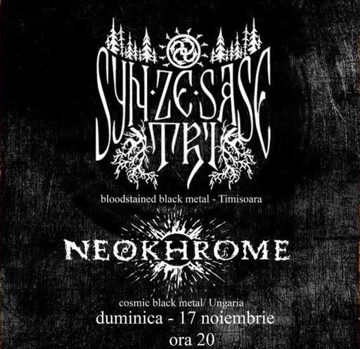 Concertul Syn Ze Sase Tri + Neokhrome programat in Cluj-Napoca se va tine in Irish Music Pub