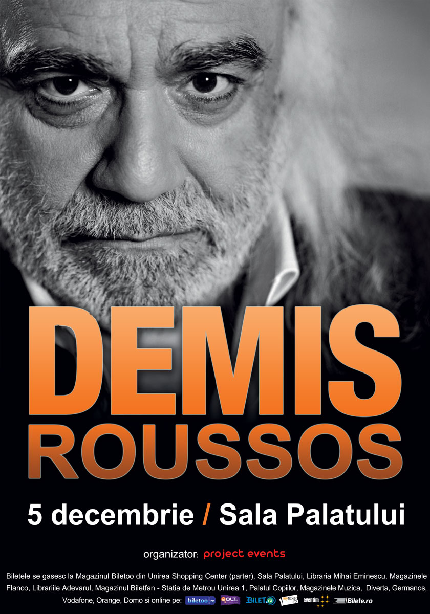 Categorie de bilete sold-out pentru concertul de Craciun al lui Demis Roussos!