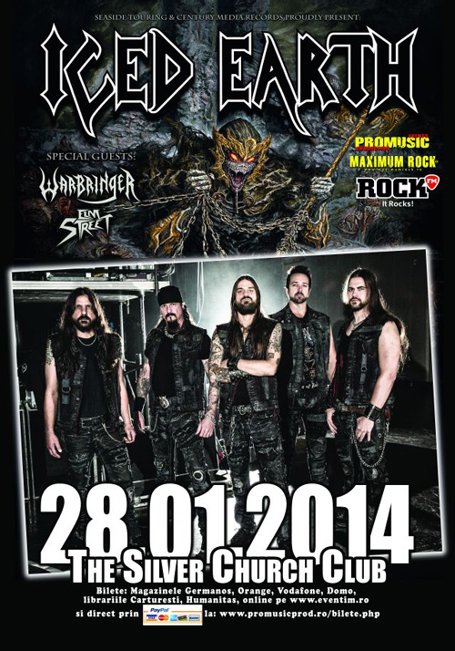 Tobosarul Jon Dette va canta cu Iced Earth la Bucuresti!