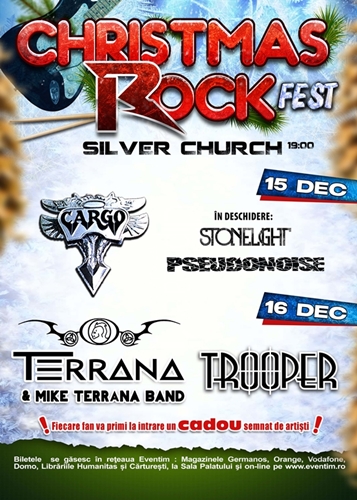 Christmas Rock Fest cu Trooper, Cargo si Mike Terrana în Silver Church