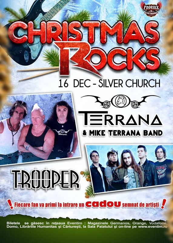 Terrana band si Trooper aduc in Silver Church, Christmas Rocks