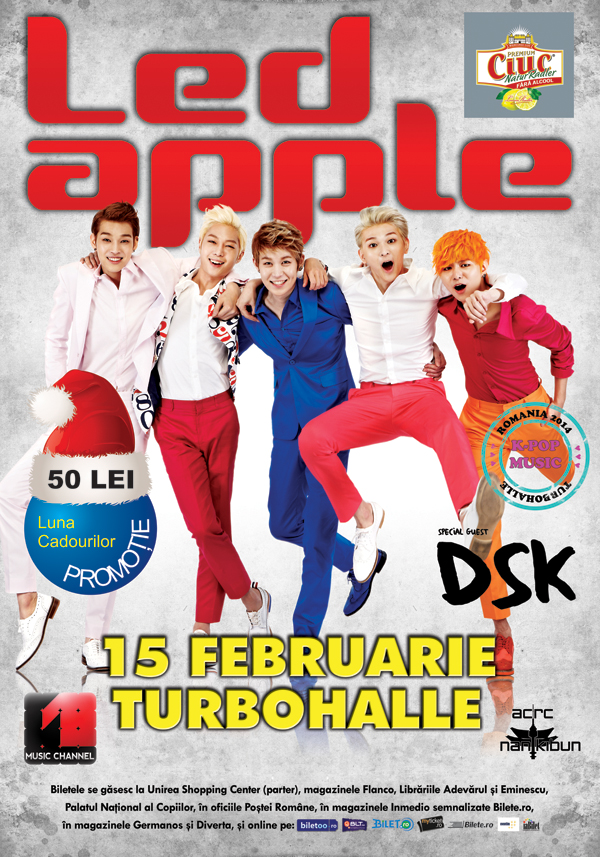 Promotie pentru concertul LED Apple pe tot parcursul lunii cadourilor