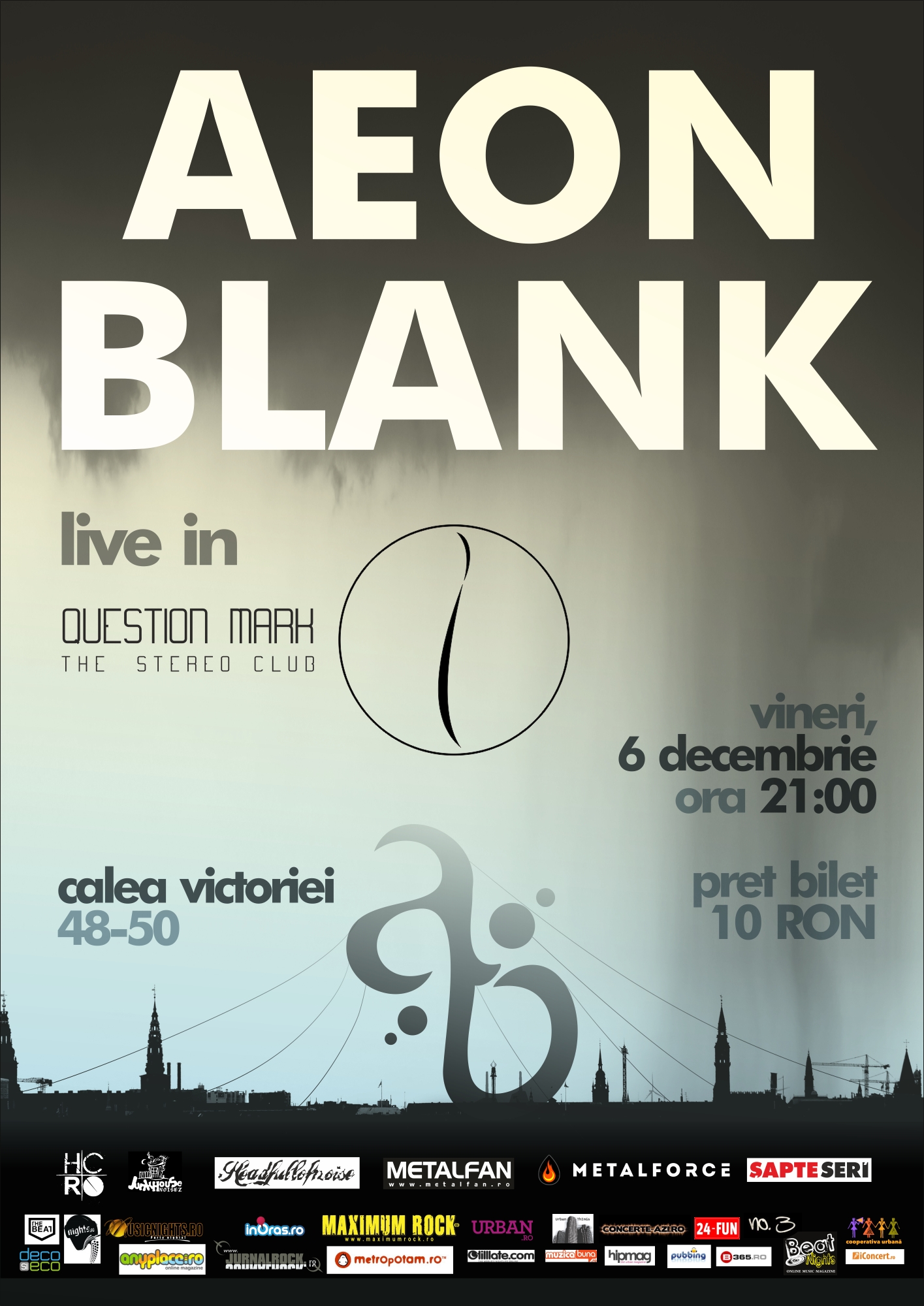 Concert Aeon Blank în Question Mark Club