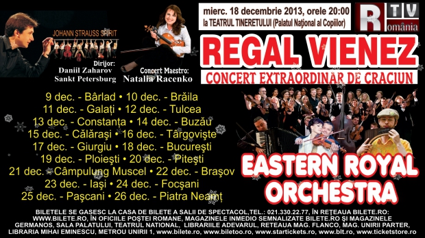 Turneul national REGAL VIENEZ incepe astazi la Barlad si continua in alte 19 orase