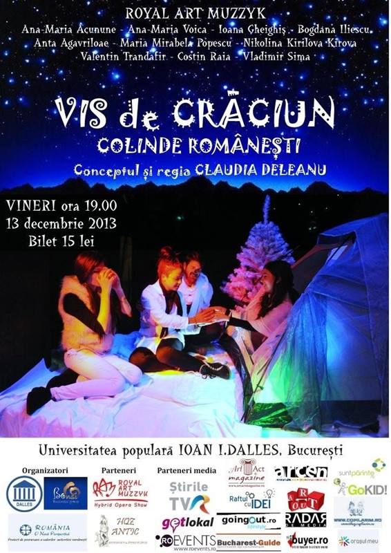 “VIS de CRACIUN’’ incununat de colinde si cantece romanesti