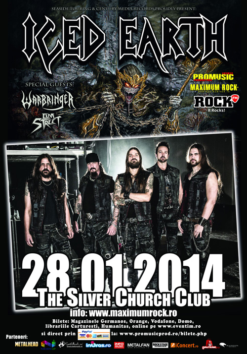 Ultimele 100 de bilete pentru concertul Iced Earth de la Bucuresti iced-earth-silver-church-28-ianuarie