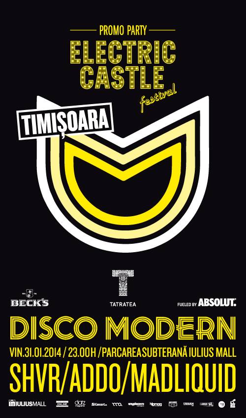 DISCO MODERN LA TIMISOARA- promovare Electric Castle Festival disco-modern-promovare-electric-castle-festival