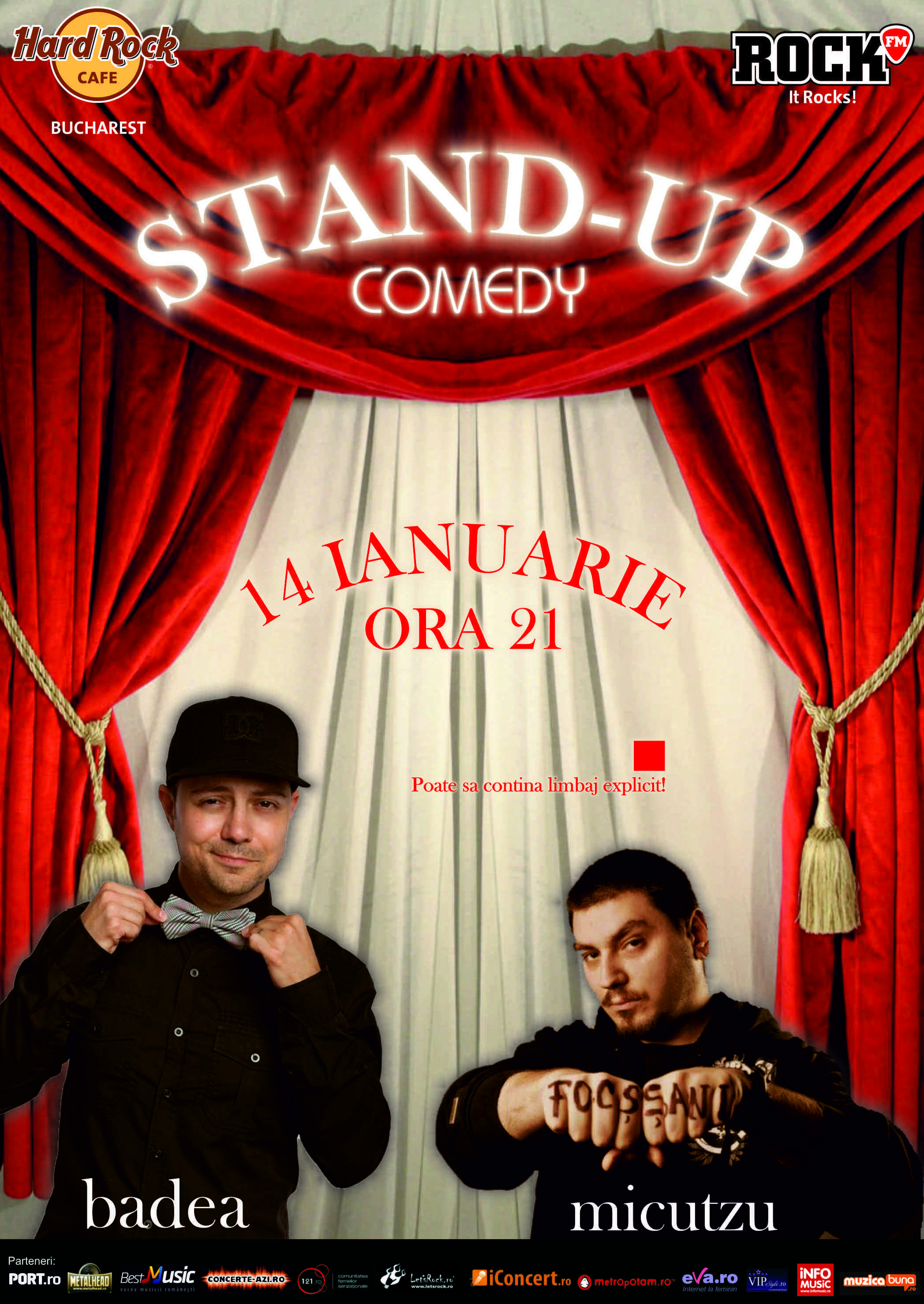 Stand up Comedy cu Micutzu si Badea in premiera la Hard Rock Cafe