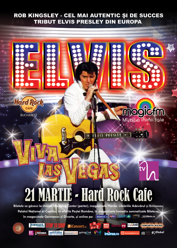 Rob Kingsley in Viva Las Vegas pe 21 martie la Hard Rock Cafe