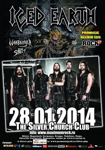 Concert Iced Earth la Bucuresti: program si reguli de acces!